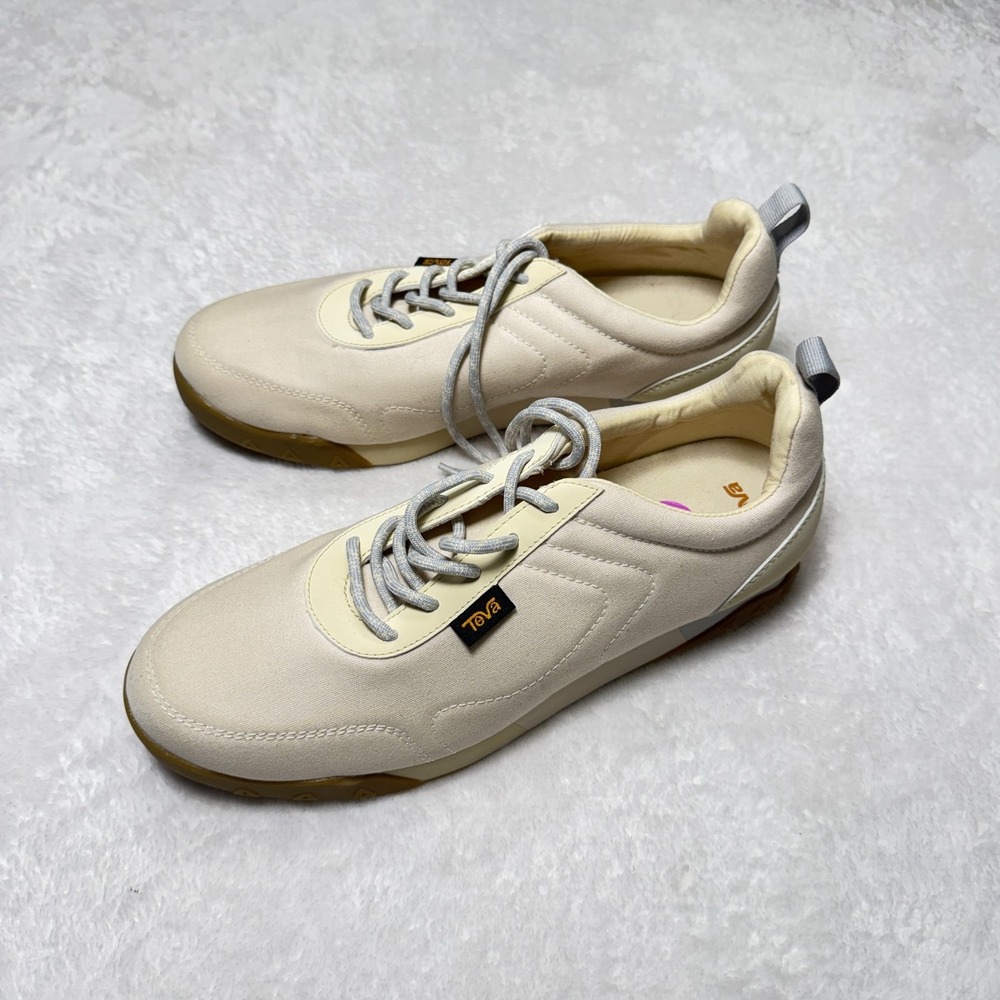 Teva Wyldland Sneakers Womens US 8.5 Beige Low Top Hiking Walking Shoes